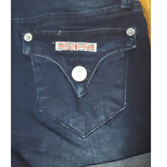 Hudson Kids Stretch Denim Roll Cuff Short Shorts Low Octane Big Girl's Size 10 - Picture 5 of 13